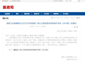 国家二级公立医院绩效考核操作手册（2023版）-ICD空间